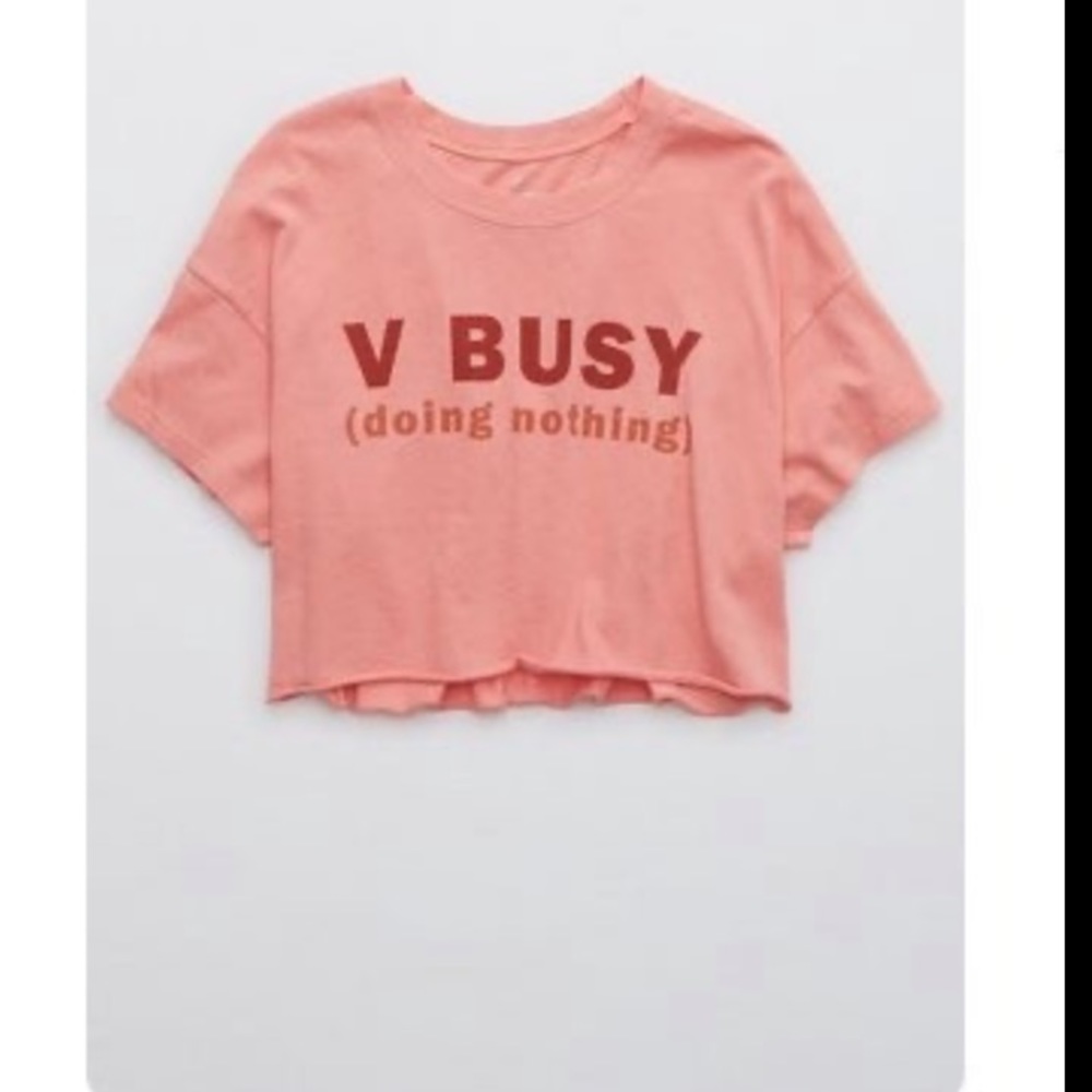 Aerie cropped tee